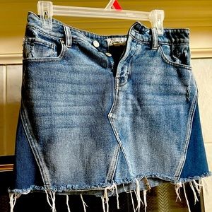 Pacsun Multicolor Denim Skirt